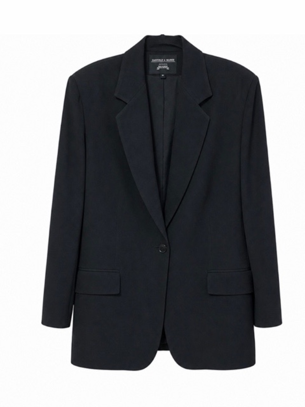 Garfield & Marks Classic Black Single Button Blazer